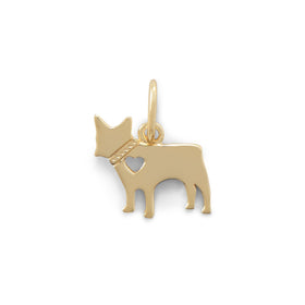 14 Karat Gold Plated Darling Cat Charm