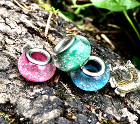 Solid Color Beads with Cremains - Multibead Packs