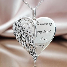 A Piece of My Heart Has Wings .925 Pendant Type 2