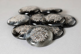 Black Sharing Stones with Cremation Ash