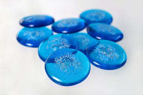turquoise sharing stones with cremation ash