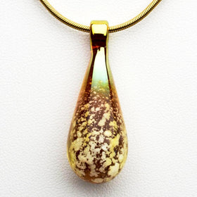 Champaign Drop Pendant with Infused Ash