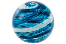 teal orb with cremains