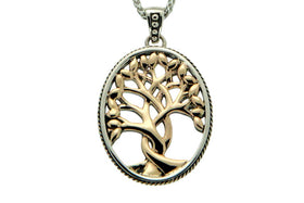 Golden Tree of Life Memorial Necklace