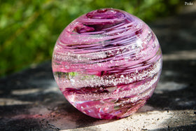 Tranquil Swirl Paperweight with Cremation Ash - FREE SHIPPING