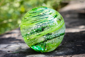 Tranquil Swirl Paperweight with Cremation Ash - FREE SHIPPING