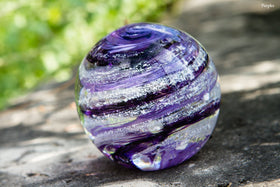 Tranquil Swirl Paperweight with Cremation Ash - FREE SHIPPING