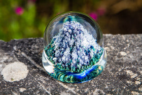 Gumdrop Glass Paperweight the Cremation Ash