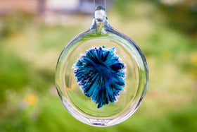 Glass Suncatcher with Cremation Ash