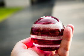 Multi-Colored Tree of Life with Cremains Infused Glass Orb