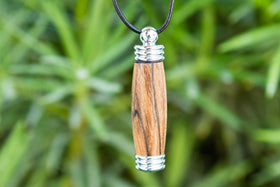 Bocote Wood Keepsake Pendant