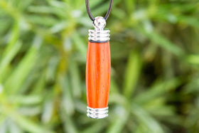 Padauk Wood Keepsake Pendant