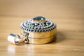 Sterling Silver Keepsake Locket For Cremains from People and Pets