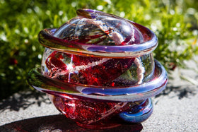 Red Metal Planet with Cremains