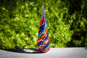 Rainbow Teardrop with Cremains