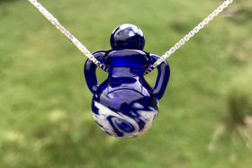 Tiny Glass Bottle Urn Necklace For Cremation Ashes