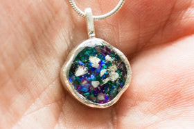 Silver Cremation Jewelry Pendant