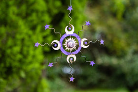 Half Moon Window Charm with Cremains Infused Cabochon