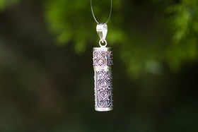 Sterling Silver Keepsake Pendant For Ashes of Loved Ones