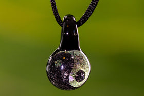 Ying Yang Hologram Pendant with Infused Cremation Ash