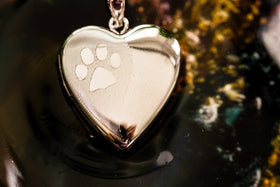Pawprint Memorial Locket