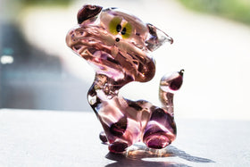 Glass Cat Figurine