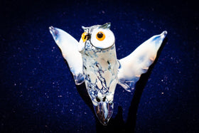Glass Owl Figurine