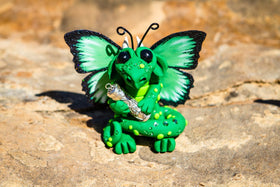 Butterfly Dragon with Sterling Silver Keepsake Urn