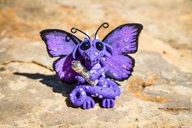 Butterfly Dragon with Sterling Silver Keepsake Urn