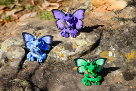 Butterfly Dragon with Sterling Silver Keepsake Urn