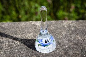 glass ringholder with cremation ashes