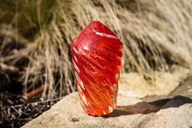 Mountain Spire Paperweight with Cremation Ash - 5