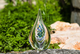 Flame Drop with Cremains - Free Shipping