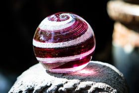 Golden Rose Orb with Cremains