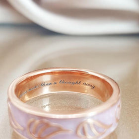 An Angel's Thought Sympathy Ring .925 Silver