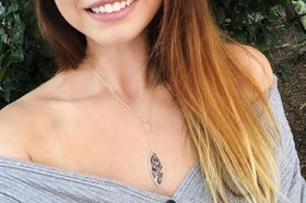 cremation jewelry lariat necklace with cremation ashes