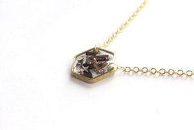 Lavendar Hexagon Cremation Jewelry
