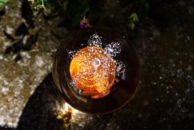 Star Snowfall Orb with Cremation Ash