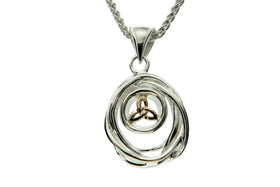 Petite Cradle of Life Ripple Memorial Necklace