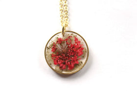 Queens Annes Lace Cremation Jewelry Necklace