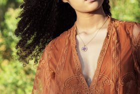 Queens Annes Lace Cremation Jewelry Necklace