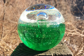 Veiled Emerald Memorial Paperweight
