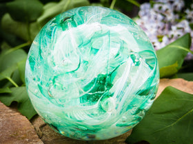 Cotton Candy Orb with Glass in Ash