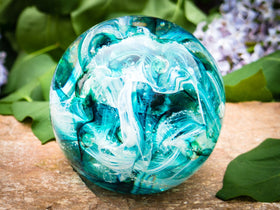 Cotton Candy Orb with Glass in Ash