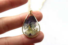 teardrop cremation jewelry necklace