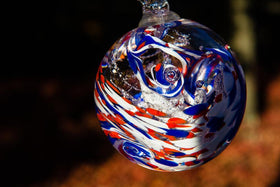 American Confetti Orb with Infused Cremation Ash