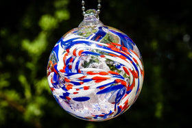 American Confetti Orb with Infused Cremation Ash