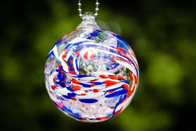 American Confetti Orb with Infused Cremation Ash