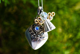 Angel Heart Silver Sympathy Necklace