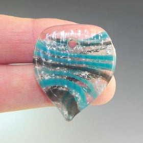 Glass Guitar Pick with Infused Cremains